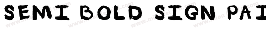 semi bold sign painter字体转换